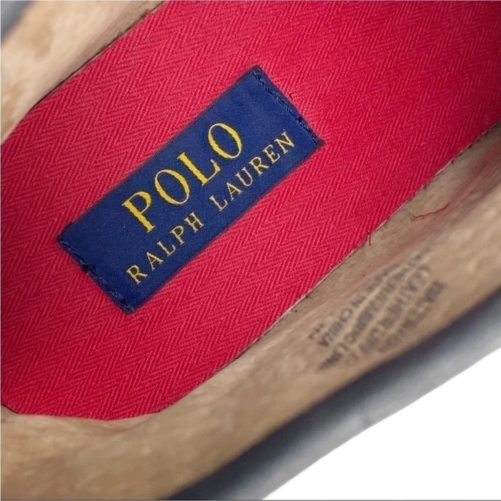Polo Ralph Lauren Boots “Waterton” Black Nubuck Ankle Chucka Lug Size 7 New NWT